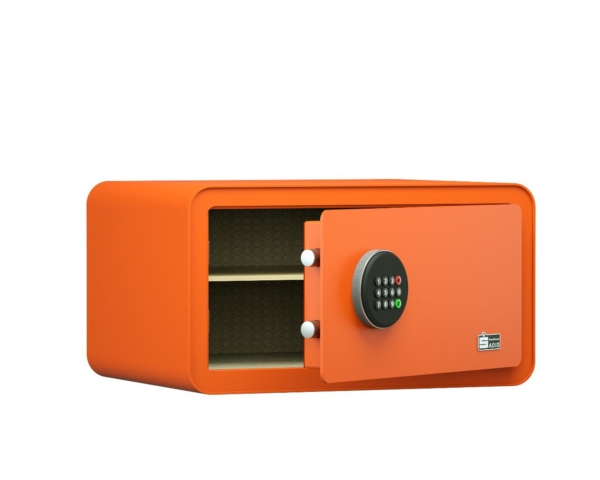 سیف باکس سدید الکترونیکی مدل 470W نارنجی درب نیمه باز